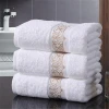 Luxury hotel embroidered bath towel 100% cotton,hotel collection hand towels 100% cotton white,hotel supplies