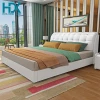 Luxury hotel white king size bed room furniture Double Bed bedroom furniture set bed designs with storage functions or drawers