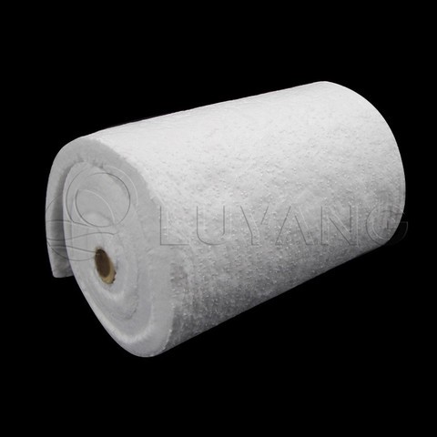 Luyang Factory Price Manufacturer HP 1260 Ceramic Fiber 3600x610x50mm 128kg/m3 Ceramic Wool Insulation Blanket