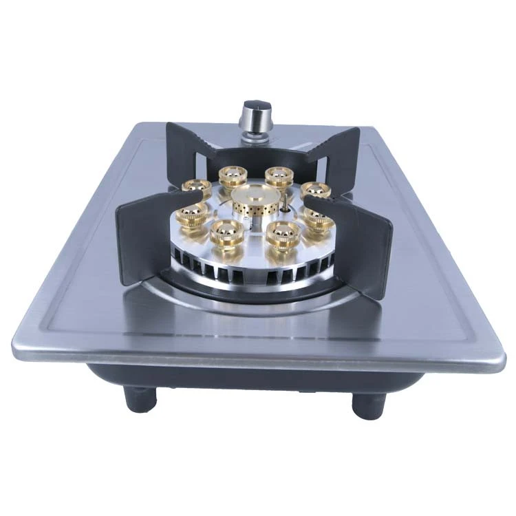 Lyroe New Arrivals Table Built-in Pulse Ignition Single Stainless Steel Gas Burner Cooker Gas Stove Cooktops
