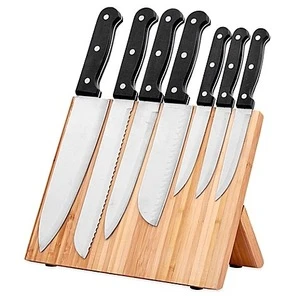 magnetic bamboo knife dock bamboo knife block