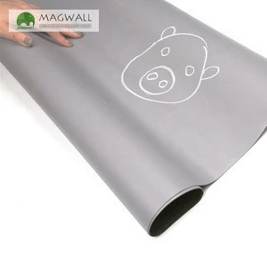 Magwall double-layer magnetic light gray soft blackboard children&#39;s graffiti dust-free adhesive chalkboard flexible sheet