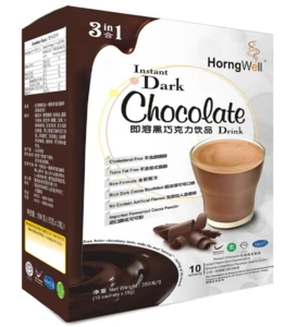 Malaysia 3 in 1 Instant Dark Hot Chocolate Malt Drink