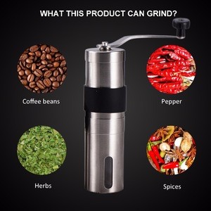 Manual coffee grinder for coffee bean with free samples coffee grinder machine