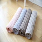 Manufacturers Wholesale High Quality Quick Dry 100% Cotton Anti Slip White Bath Mat With Custom Logo