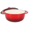 Manufacturers wholesale  multi-function stew enamel pot cast iron soup pot can be customized