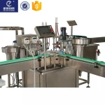Manufacturing Glass Bottle Water Perfume Making Nail Polish Filling and Capping Machine Line