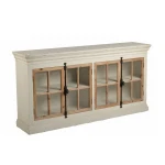 Mayco Home Modern Classic Reproduction Glass Industrial Furniture Wardrobe Cabinet