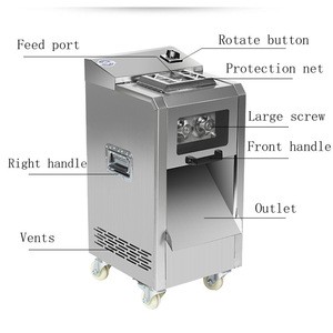 meat cutter Fast meat slicer electric Commercial slicer Shred Fully automatic dicing machine Stainless steel cut pieces
