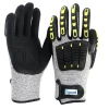 Mechanic TPR cut and Gloves Palm Padded Synthetic Anti-abrasion Heavy Duty Oilfield working impact gloves