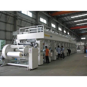 Mechanical Line Shaft Flexible Packaging Rotogravure Printing Machine