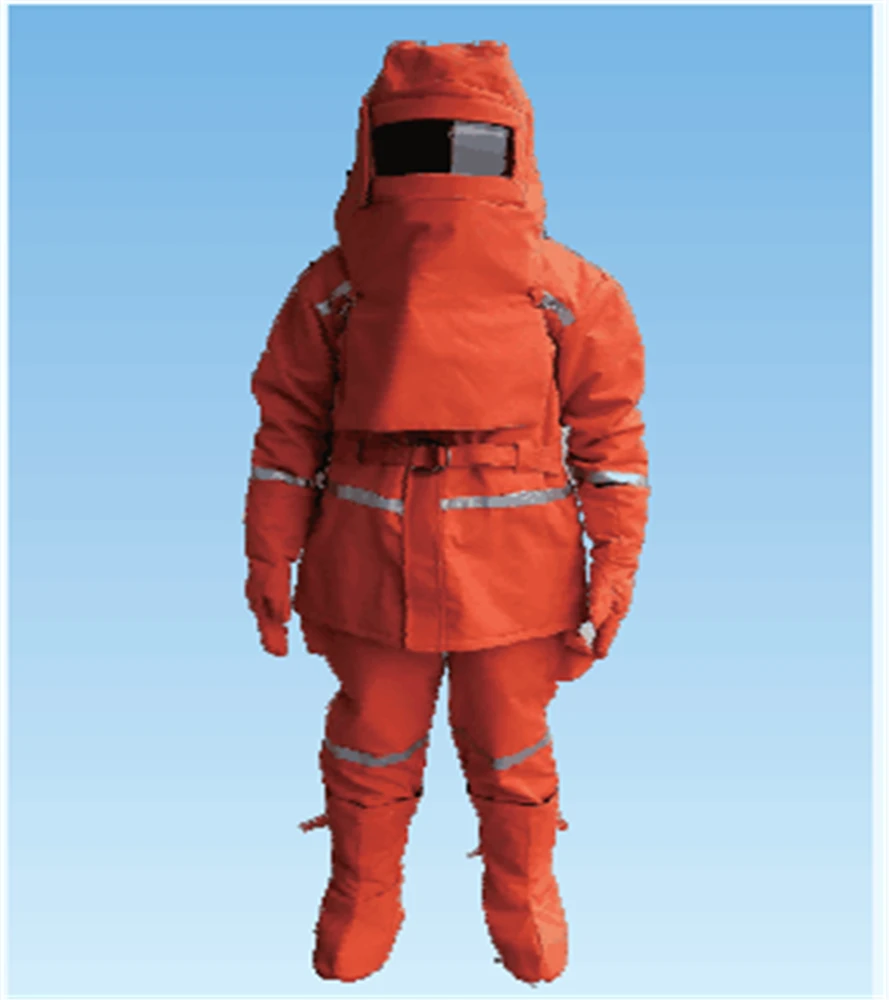 MED EC approval nomex/aramid material fireman suit/heat insulation clothing/ firefighting uniform