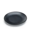 melamine matte black custom made logo Snacks plate Food plate Round plate 6 inch