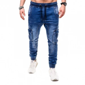 Men Fashion Jeans Latest High Street Stylish Designer Cargo Overall Pants Mens Jeans 2021 Jeans Men Slim