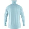 Mens UPF 50+ Sun-Blocked Cooling Long-Sleeved Fishing Shirt With Neck Gaiter Solid Color