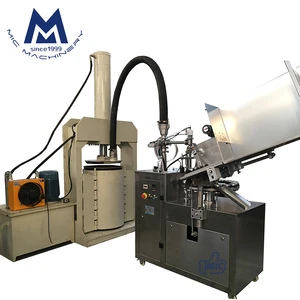 MIC-L45 automatic aluminum silicone sealant grease oil paint tube filling and sealing machine