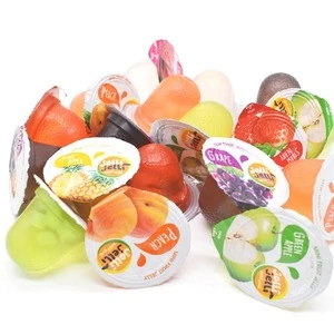 Mid East South America Market Sweet Mini Fruit Gelatina Jelly Cup in Bottle