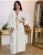 Import Middle East Dubai Champagne Hooded Lace Suede Robe Muslim Robe Women Abaya Ramadan Islamic Clothing from China