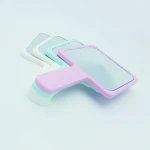 min order custom plastic hand mirror