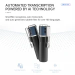 Mini Hidden Portable Smart Lavalier Lapel Mic Bluetooth Wireless Smartphone Microphone Powered by Sabinetek