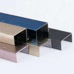 mirror rose gold 304 stainless steel U channel  tile trim wall profiles