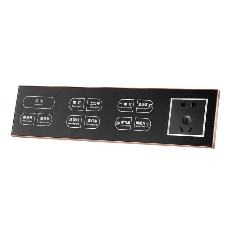 Modern Design Electrical Touch Panel Light Switch For Hotel
