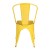 modern furniture cheap distressed  wood top seat metal industrial chairs