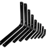 Modern Heavy-Duty Silver L-Type Wall Bracket 4-Hole Stainless Steel Shelf Hanging Heavy Displays Triangle Structure Hidden Metal