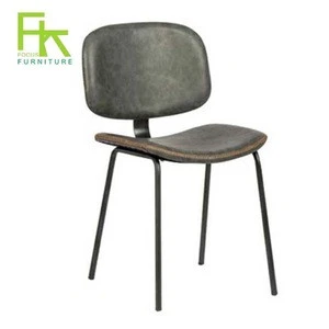 Modern home furniture Pu restaurant chairs vintage design Iron dining chair