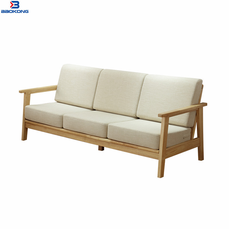 Buy Modern Home Living Room Furniture Wooden Frame Fabric Sofa from ...