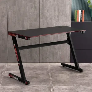 Modern Metal Frame  Z Shape Office Gaming Desk 120cm Adjustable Computer Table