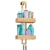 Import Modern Over The Bath Door Natural Bamboo Bathroom Shower Caddy with 2 Levels Baskets from China