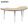 Moon Shape China Direct Factory Kid Children Furniture; Meeting Office School Adjustable Height Table Desk