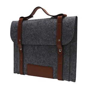 Most Popular Trendy Concise Style felt laptop bag, Business briefcase fashion felt notebook case