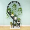 Multi-layer heart-shaped circular flower stand living room balcony floor type plant stand