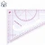 Import Multi-purpose Scale Right Angle Triangle Triangular Plastic Drawing Ruler with Protractor #3220 from China