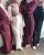 Import Muslim Wrinkled Pencil Skirt Pliss Maxi Dress Trumpet Sleeve Abaya Long Robes Tunic Middle East Ramadan Arab Islamic Clothing from China