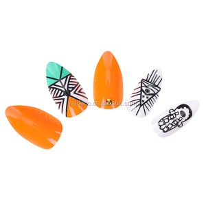 NADECO Nail Polish Designs Artificial Fake Nails with Different Style for your Choose