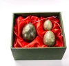 natural black semi precious stone eggs