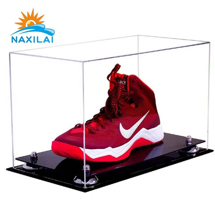 NAXILAI Custom Design Acrylic Shoe Box Acrylic Sneaker Shoe Box Airtight Clear Sneaker Box