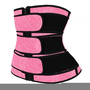 neoprene Custom Waist Trainer Belt For Ladies Custom Logo Waist Trimmer Shaper Three Belt Waist Trainer Women