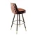Import New 2020 Commercial Counter Contemporary Leather metal Bar Height Stool Chair With Backs from China