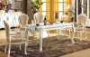 New arrival 1200*800*760H mm solid wood dining table designs with carved patern(NG2658)