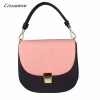 New arrival hot selling fashion hand bag women handbag with metal round handle