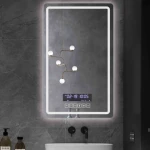 New bathroom cabinet mirror light led cabinet bathroom mirror mounted illuminated smart led mirror