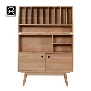 New design customized library bookcase oak