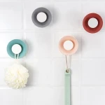 New Design Heavy Duty Wall Hooks Hangers Plastic Adhesive Hooks Waterproof Stick on Hooks for Hanging Robe, Coat, Keys, Bags