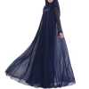 New design Lace embroidery sleeve 3d flower chiffon breathable islamic clothing abaya muslim dresses