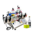 new design round bottle tabletop labeling machine semi automatic for glass plastic