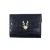 Import New European and American deer head fashion folding zero wallet crocodile print INS wind wallet bag from China